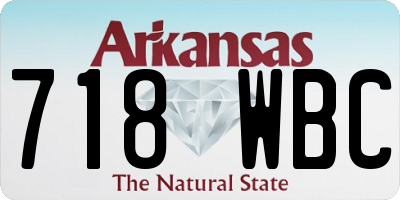 AR license plate 718WBC