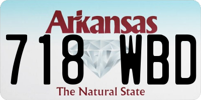 AR license plate 718WBD