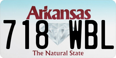 AR license plate 718WBL
