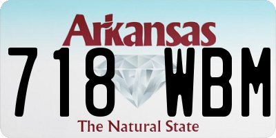 AR license plate 718WBM