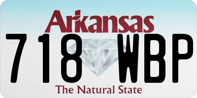 AR license plate 718WBP