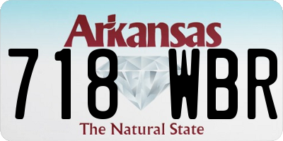 AR license plate 718WBR