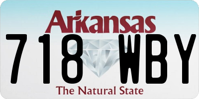 AR license plate 718WBY
