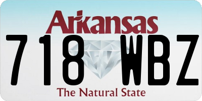 AR license plate 718WBZ