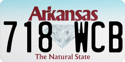 AR license plate 718WCB