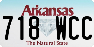 AR license plate 718WCC