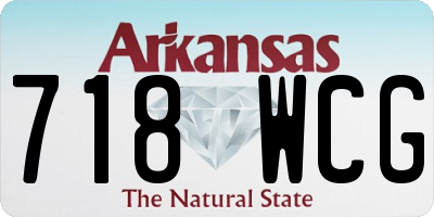 AR license plate 718WCG