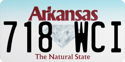 AR license plate 718WCI