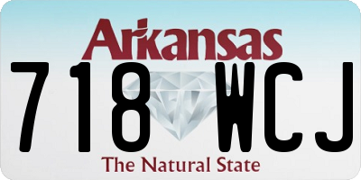 AR license plate 718WCJ
