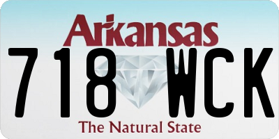 AR license plate 718WCK