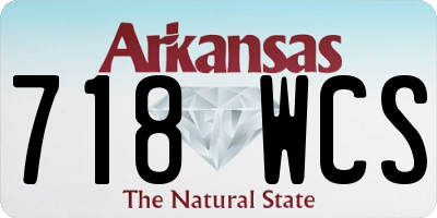 AR license plate 718WCS