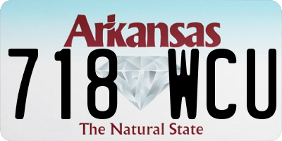 AR license plate 718WCU