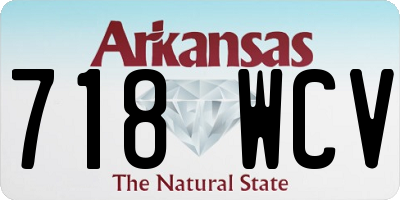 AR license plate 718WCV