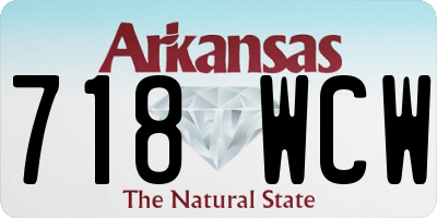 AR license plate 718WCW