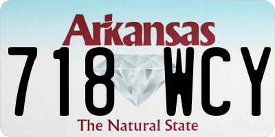 AR license plate 718WCY