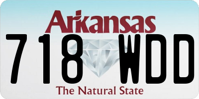 AR license plate 718WDD