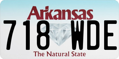 AR license plate 718WDE