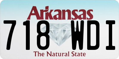 AR license plate 718WDI