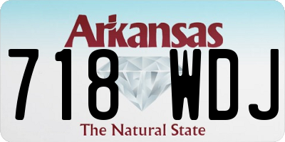 AR license plate 718WDJ