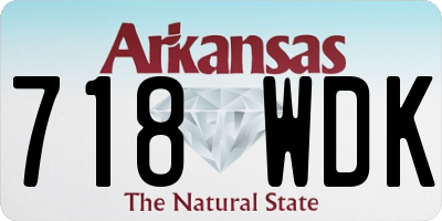 AR license plate 718WDK