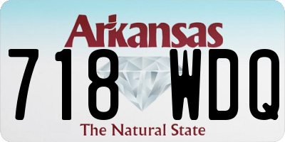 AR license plate 718WDQ