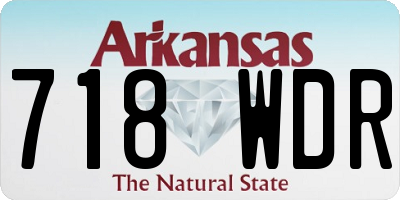AR license plate 718WDR