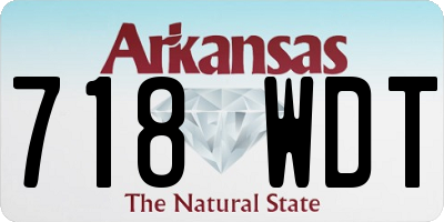 AR license plate 718WDT
