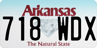 AR license plate 718WDX
