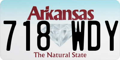 AR license plate 718WDY