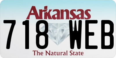 AR license plate 718WEB