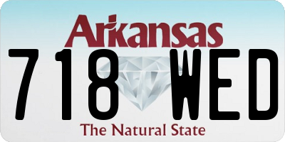 AR license plate 718WED