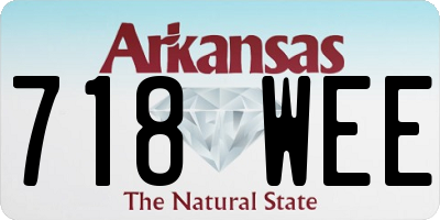 AR license plate 718WEE