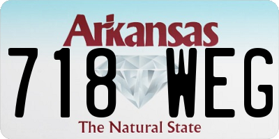 AR license plate 718WEG