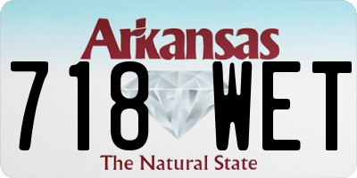 AR license plate 718WET