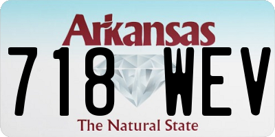 AR license plate 718WEV