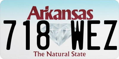 AR license plate 718WEZ
