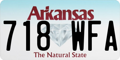 AR license plate 718WFA