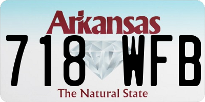 AR license plate 718WFB