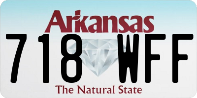 AR license plate 718WFF