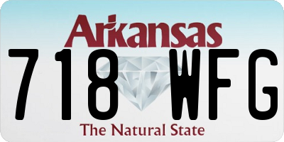 AR license plate 718WFG