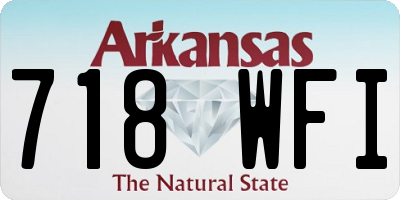 AR license plate 718WFI