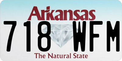 AR license plate 718WFM