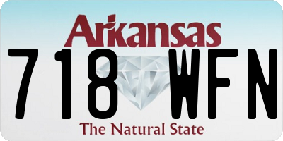AR license plate 718WFN