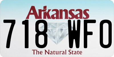 AR license plate 718WFO