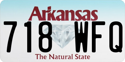 AR license plate 718WFQ