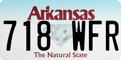 AR license plate 718WFR