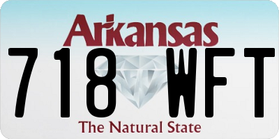 AR license plate 718WFT