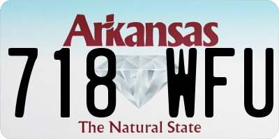 AR license plate 718WFU