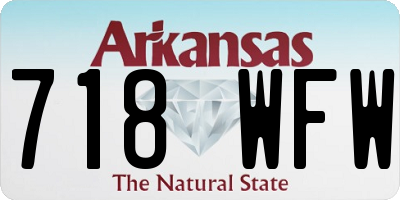 AR license plate 718WFW
