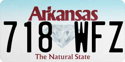AR license plate 718WFZ
